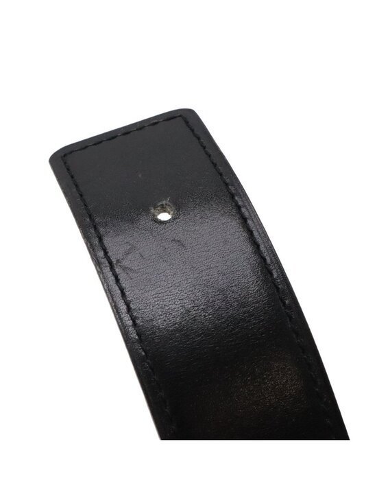 Hermes Chaine D\'ancre Reversible Belt Leather Black Blue Gray Silver 80 main image 7